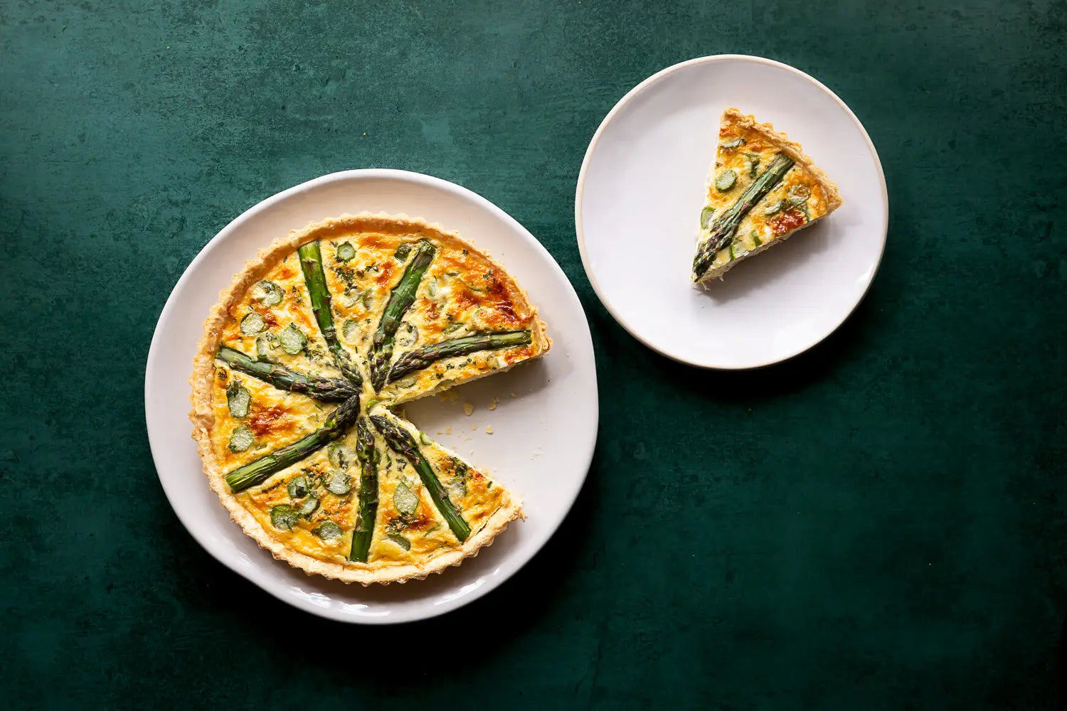 CRAB & ASPARAGUS QUICHE | FINE & WILD UK