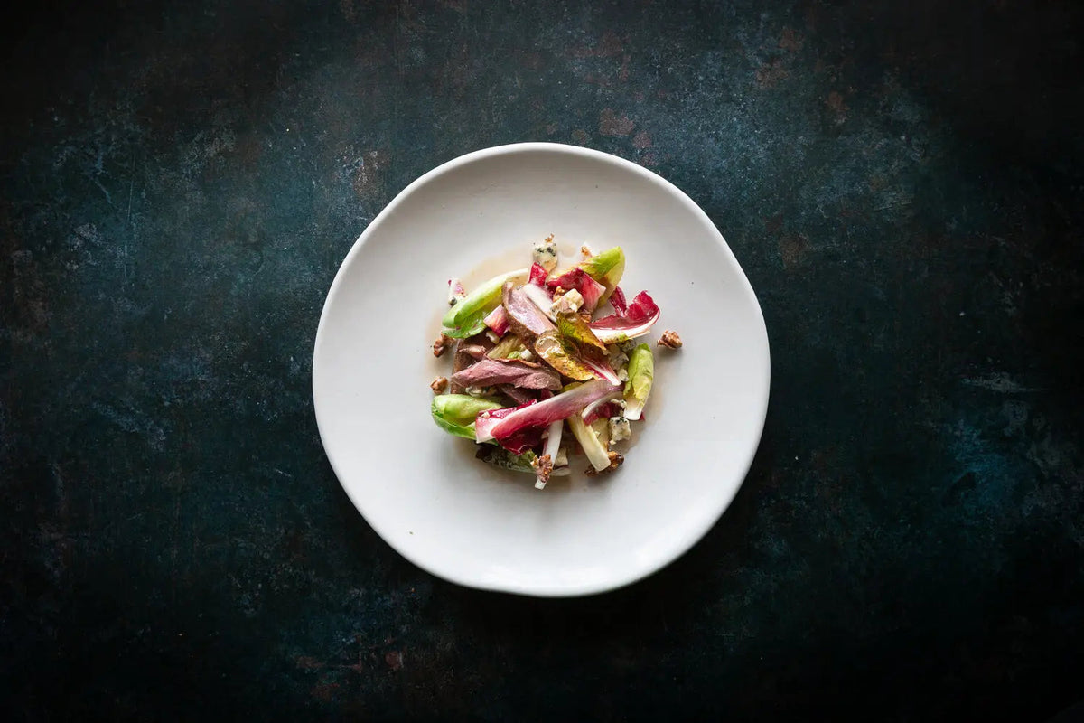 PIGEON, STILTON & WALNUT SALAD RECIPE | FINE & WILD UK