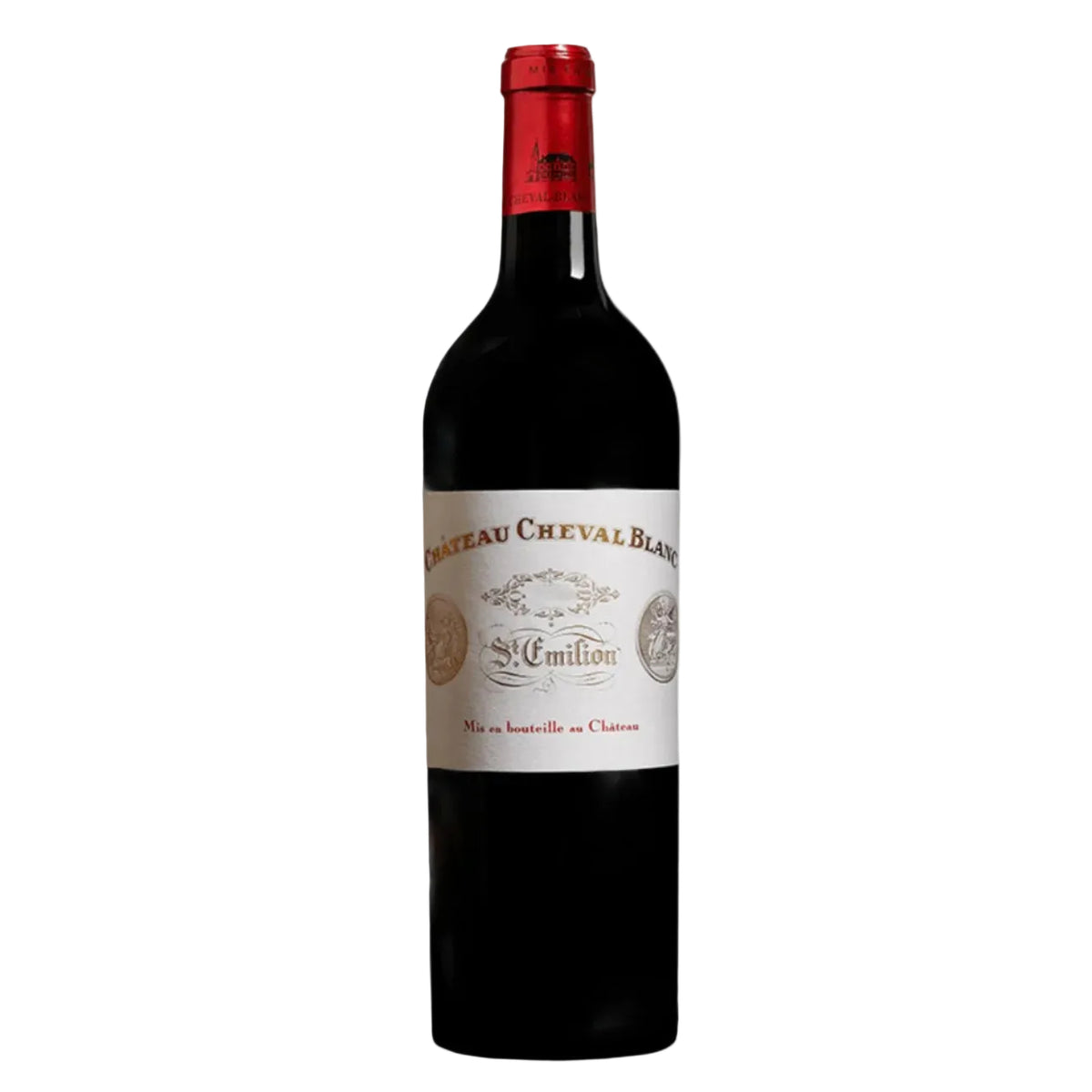 2004 Cheval Blanc 1er Grand Cru Classé Saint-Émilion red wine bottle with red foil capsule and classic label, sold by FINE & WILD UK.