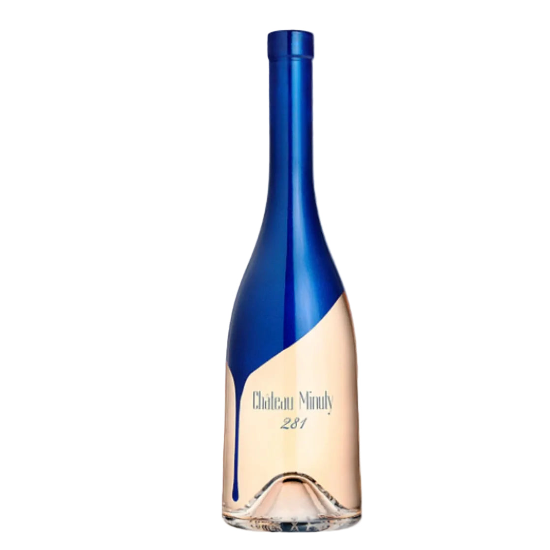 Château Minuty 281 Rosé wine bottle with signature blue gradient design, premium Côtes de Provence rosé available at FINE & WILD UK.
