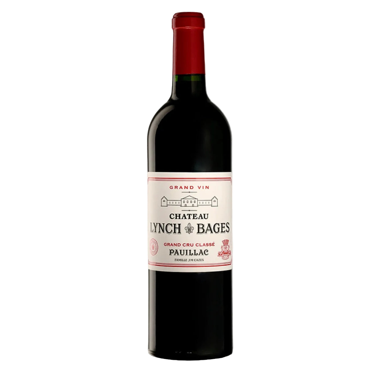 Château Lynch-Bages Pauillac 2015 red wine bottle, a Premier Bordeaux from France, available at FINE & WILD UK. Fifth Growth with First Growth quality.