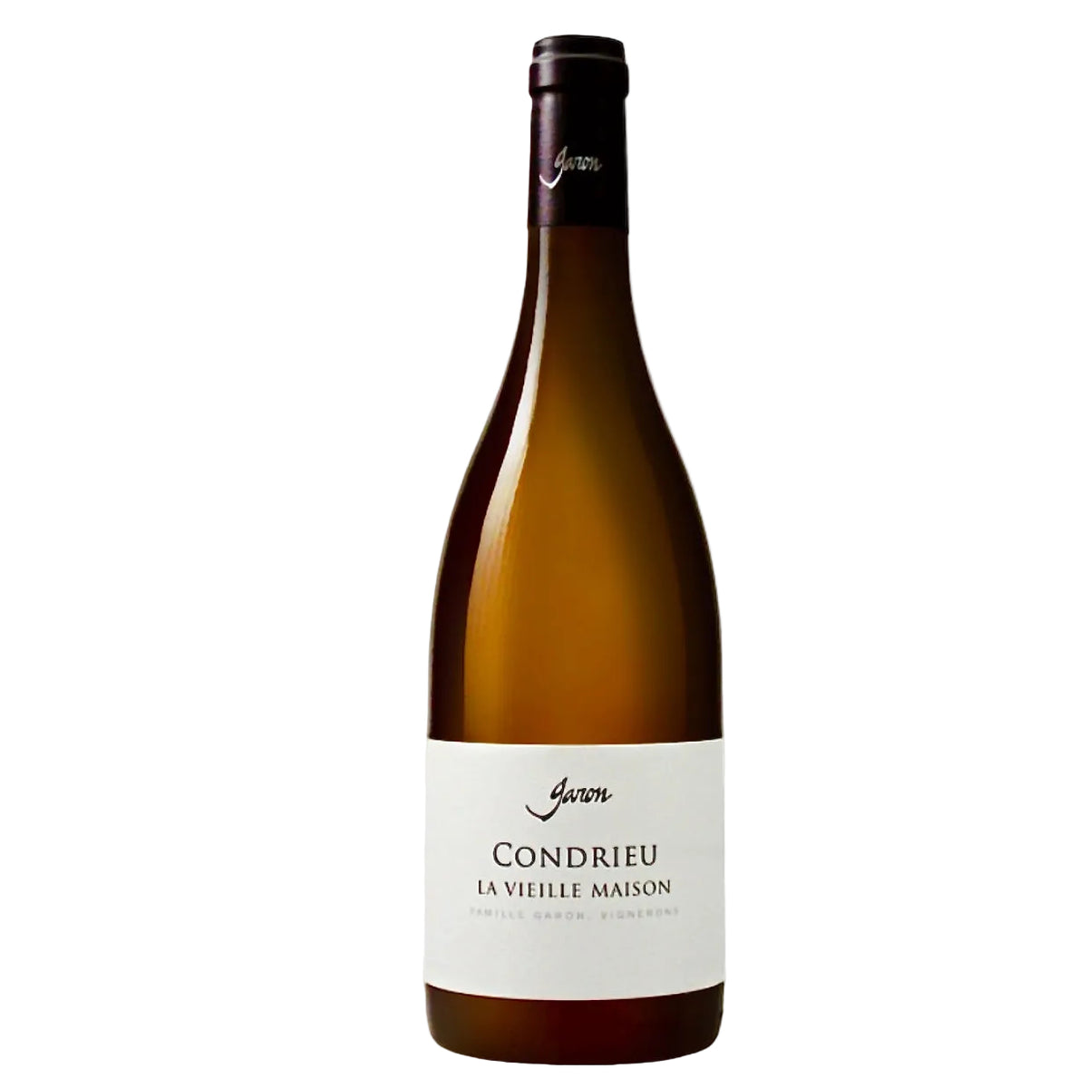 Domaine Garon Condrieu La Vielle Maison 2022 white wine bottle with elegant label. Premium Rhône Viognier available at FINE & WILD UK.