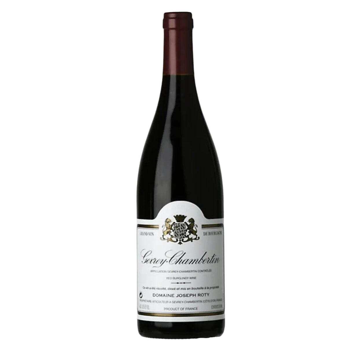Joseph Roty Gevrey-Chambertin 1er Cru Les Fontenys 2013 red wine bottle with classic French label. Fine Burgundy available at FINE & WILD UK.