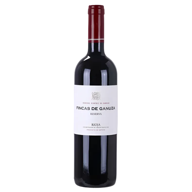 Fincas de Ganuza Reserva Rioja 2017 red wine bottle with elegant label design, available at FINE & WILD UK. Premium Spanish Rioja in 750ml format.