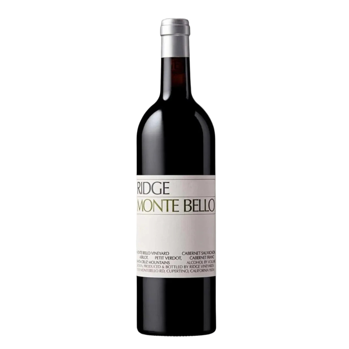 Ridge Monte Bello 2009 red wine bottle from Santa Cruz Mountains, a California First Growth available at FINE & WILD UK. Premium collectible vintage.