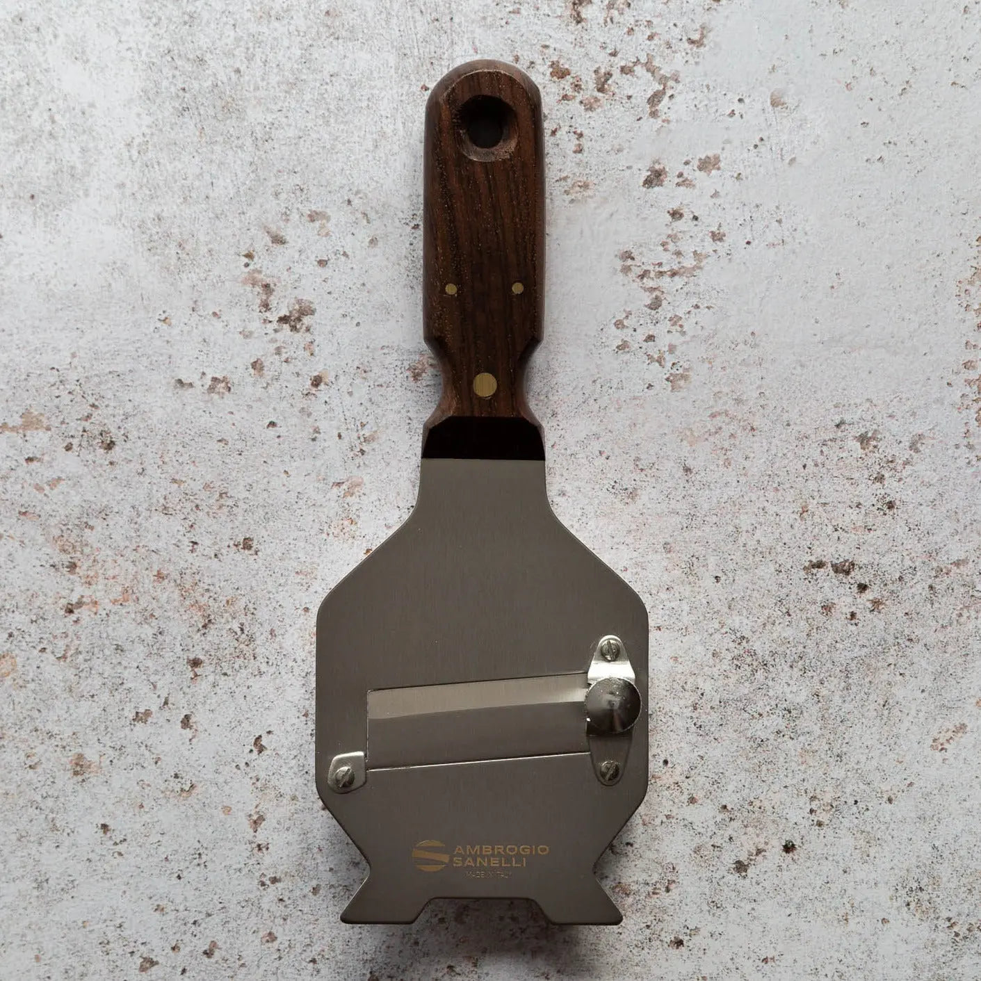 Sanelli Stainless Steel Rosewood Handle Truffle Slicer | Fine & Wild UK