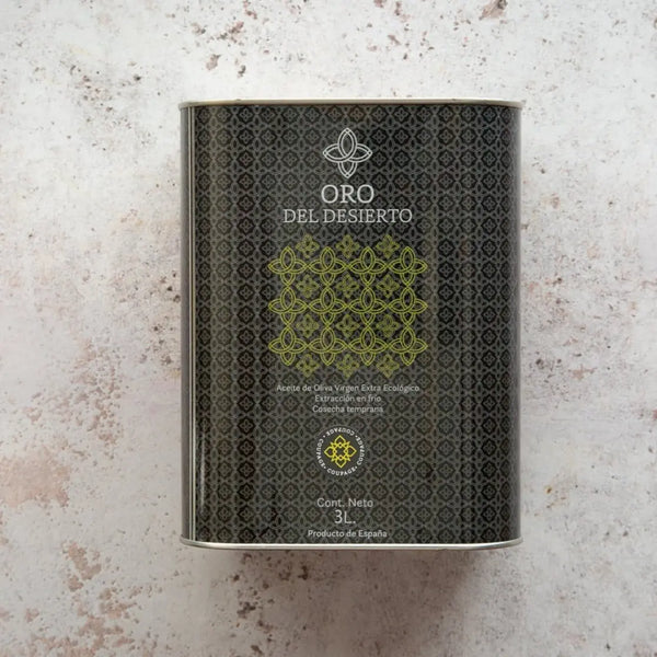 ORO DEL DESIERTO - Extra Virgin Olive Oil (Picual Variety) - Tin (3 Litres