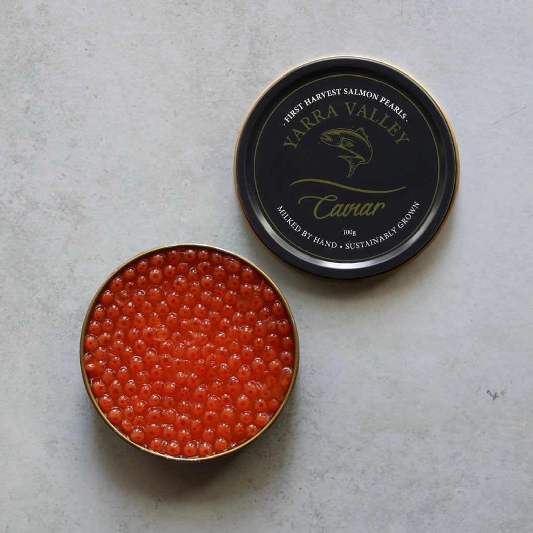 YARRA VALLEY FIRST HARVEST ATLANTIC SALMON ROE 100g