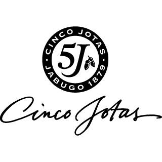 Cinco Jotas logo with brand name and circular design on a white background