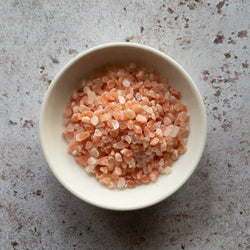 Himalayan pink salt crystals